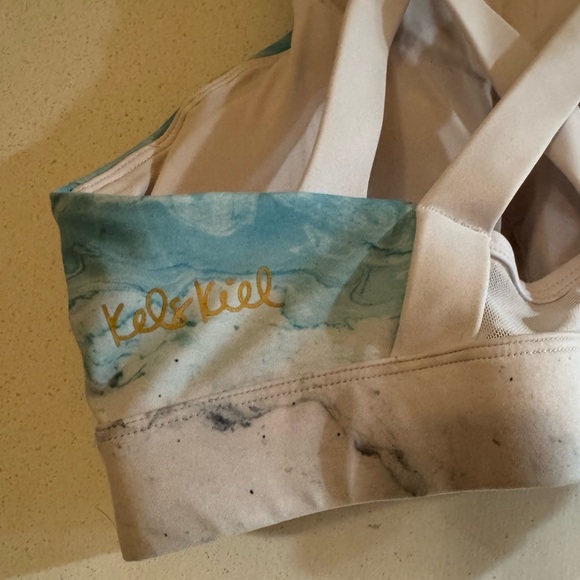 Chestee’s Blue and White Sports Bra - Picture 4 of 4